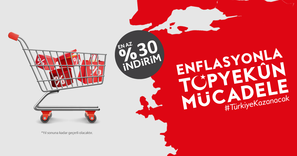 Enflasyonla Topyekun Mucadele Programini Destekliyoruz